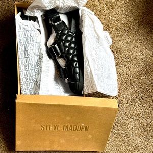 BRAND NEW—- Steve Madden Margie Sandal. Never worn. New in box. Price FIRM.